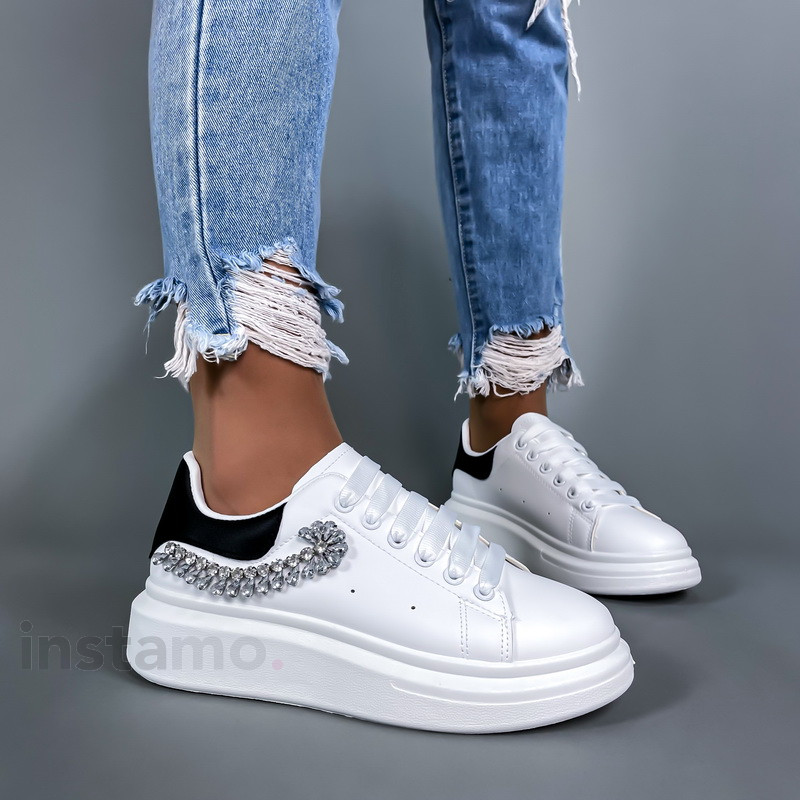 Pantofi sport albi cu decorațiune-274395-31